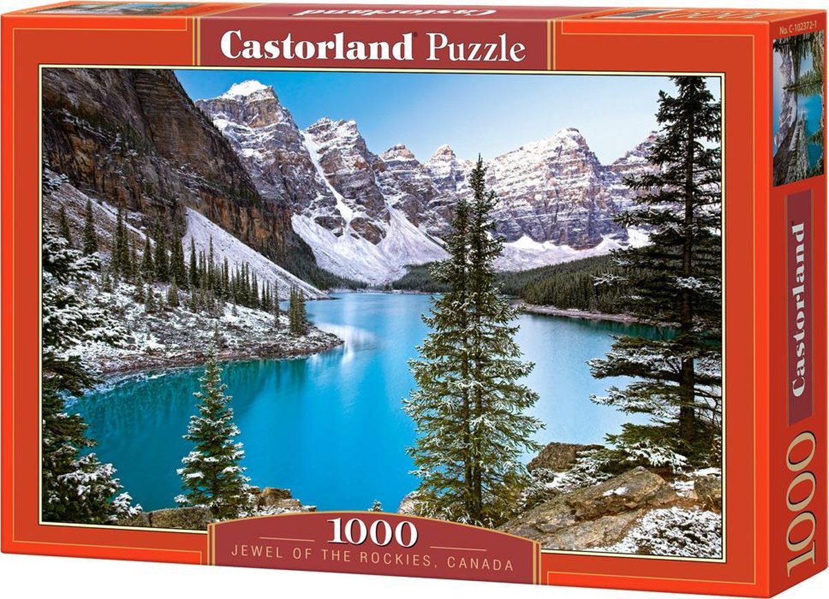 Selecta Castorland Puzzle – Das Juwel der Rocky Mountains, Kanada, 1000 Teile.