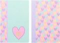 Kangaro schriften - b'log hearts - formaat a5 - met lijn - 2 stuks - an-124170-a