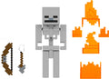 Minecraft skeleton core figure, 6 jaar, , meerkleurig, kunststof