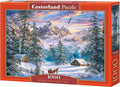Selecta Castorland Puzzle „Weihnachtsberge“, 1000 Teile.