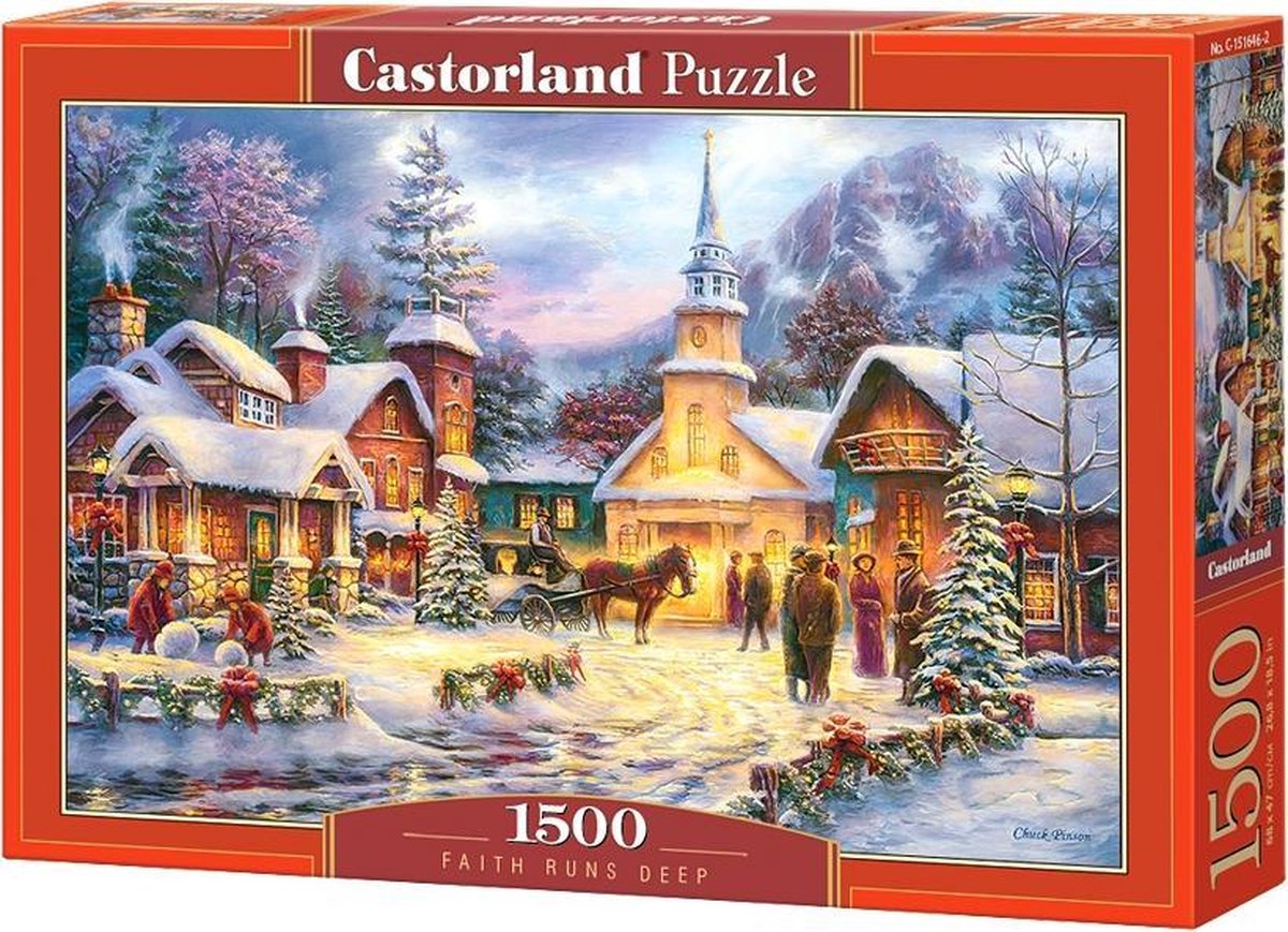 Selecta Castorland Puzzle „Der Glaube ist tief“, 1500 Teile.