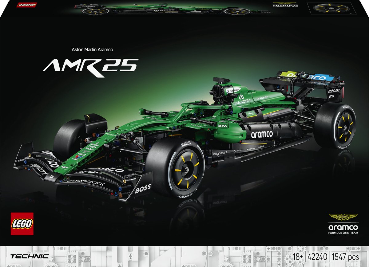 Lego technic aston martin aramco amr25 f1 auto