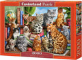 Castorland house of cats – puzzel – 2.000 stukjes – satijnen afwerking – perfecte pasvorm – europese kwaliteit