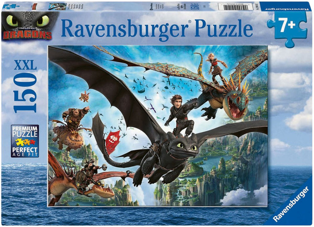 Ravensburger Puzzle Drachen und Helden - 150 Teile XXL