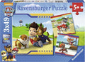 Ravensburger Paw Patrol Puzzle - Fellige Helden, 3x49 Teile.