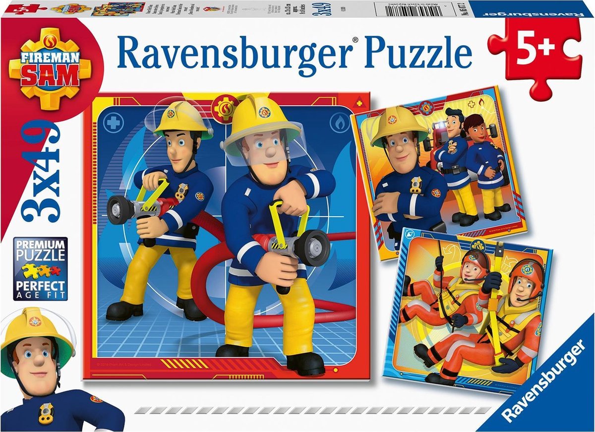 Ravensburger - Feuerwehrmann Sam - Unser Held Sam 3x49tlg.