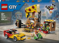 Lego city pizzacentrale met voertuigen pizza speelgoed voor kinderen 60496
