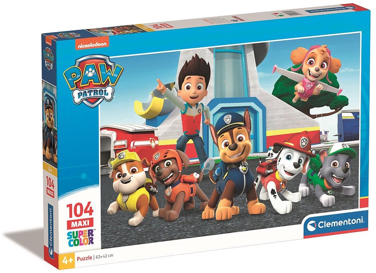 Clementoni Maxi Puzzel Paw Patrol, 104.