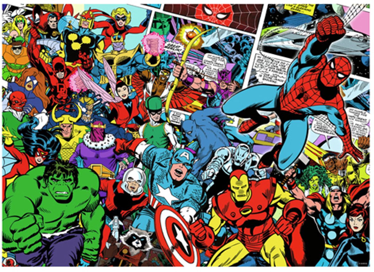 Ravensburger puzzel marvel - legpuzzel - 1000 stukjes