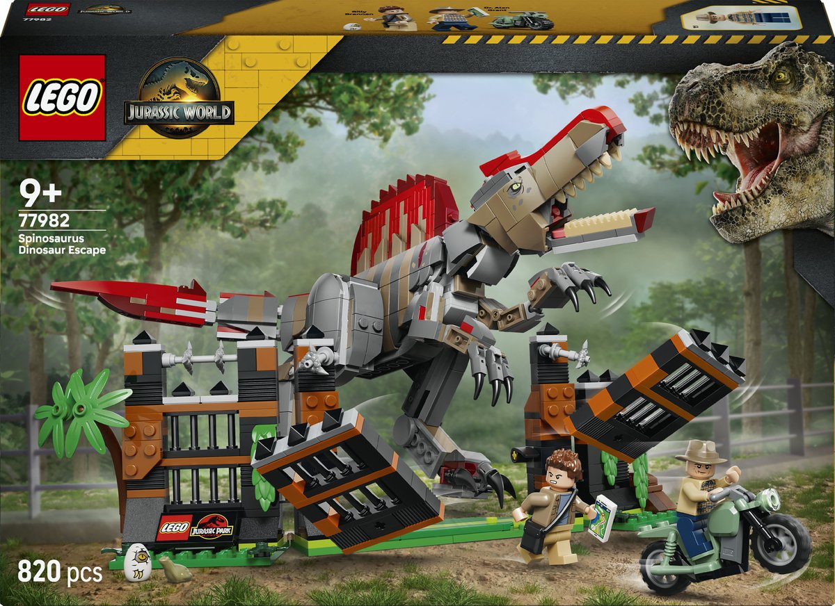 Lego jurassic world spinosaurus ontsnapping