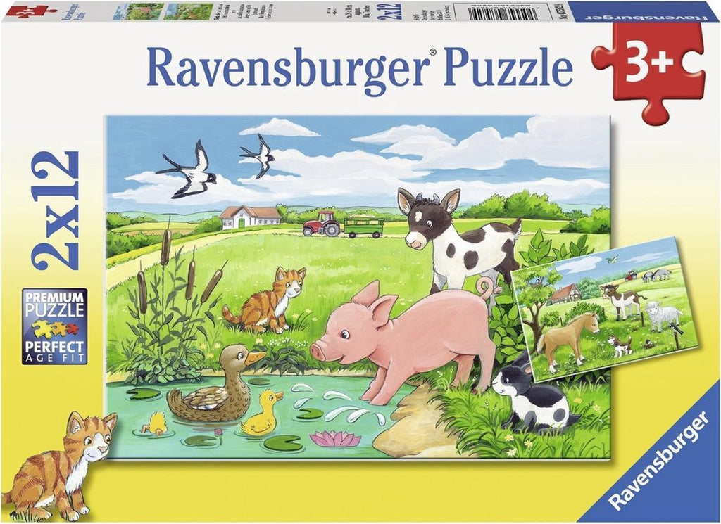 Ravensburger Jungtiere auf dem Land, 2x12 Stück.