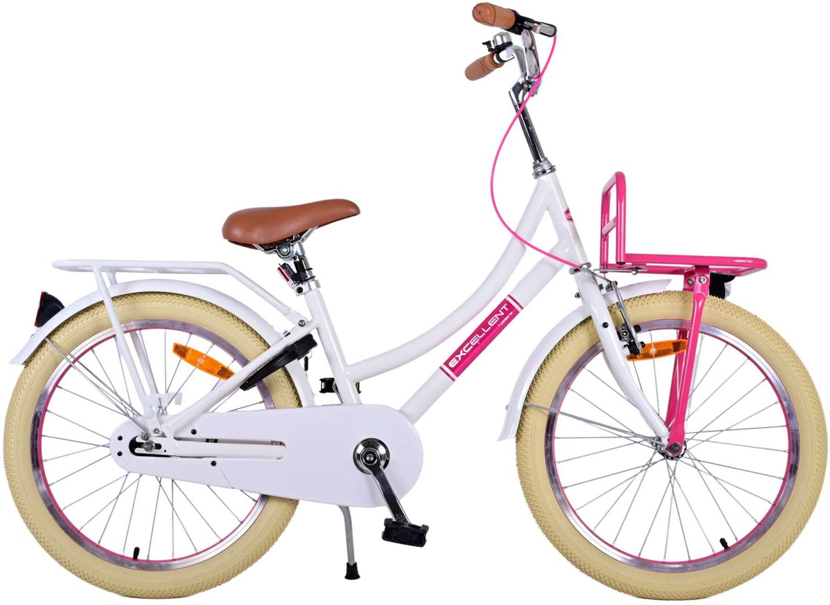 Volare Volare Kinderfahrrad Mädchen 20 Zoll Weiß