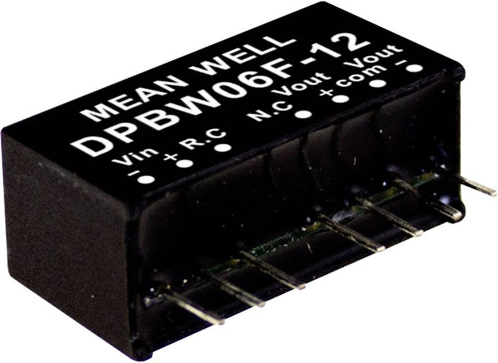 Mw mean well dpbw06g-15 dc dc-convertermodule 200 ma 6 w aantal uitgangen: 2 x inhoud 1 stuk(s)