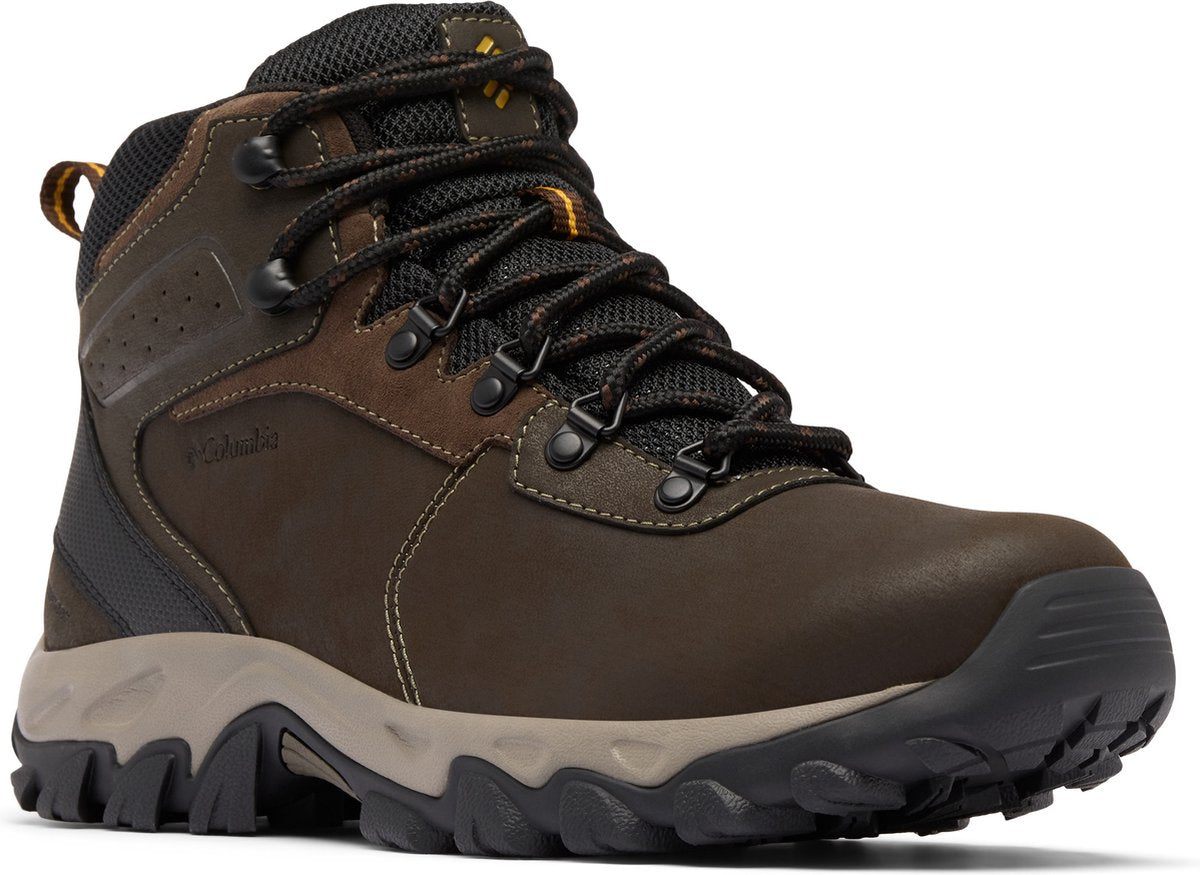 Columbia newton ridge plus ii waterproof heren wandelschoenen - cordovan, squash 43.5