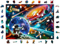 Wooden city houten stad kosmische verkenning houten puzzel 1010 stukjes