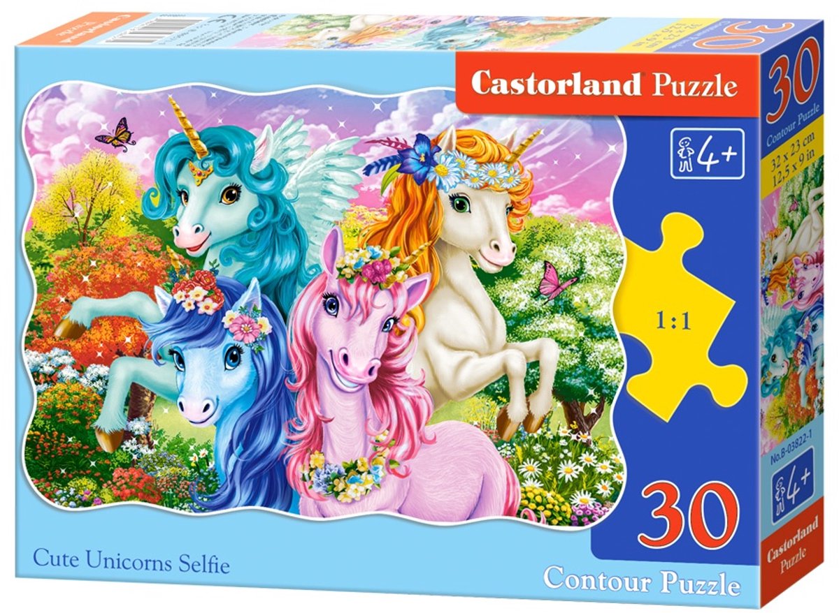 Castorland puzzel 30 stukjes - shady eenhoorn selfie