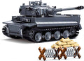 Sluban powerbricks rc voertuig tiger tank bouwset wwii constructie modelbouw speelgoed bouwpakket vanaf 8 jaar - m38-b0851 - 814 bouwstenen