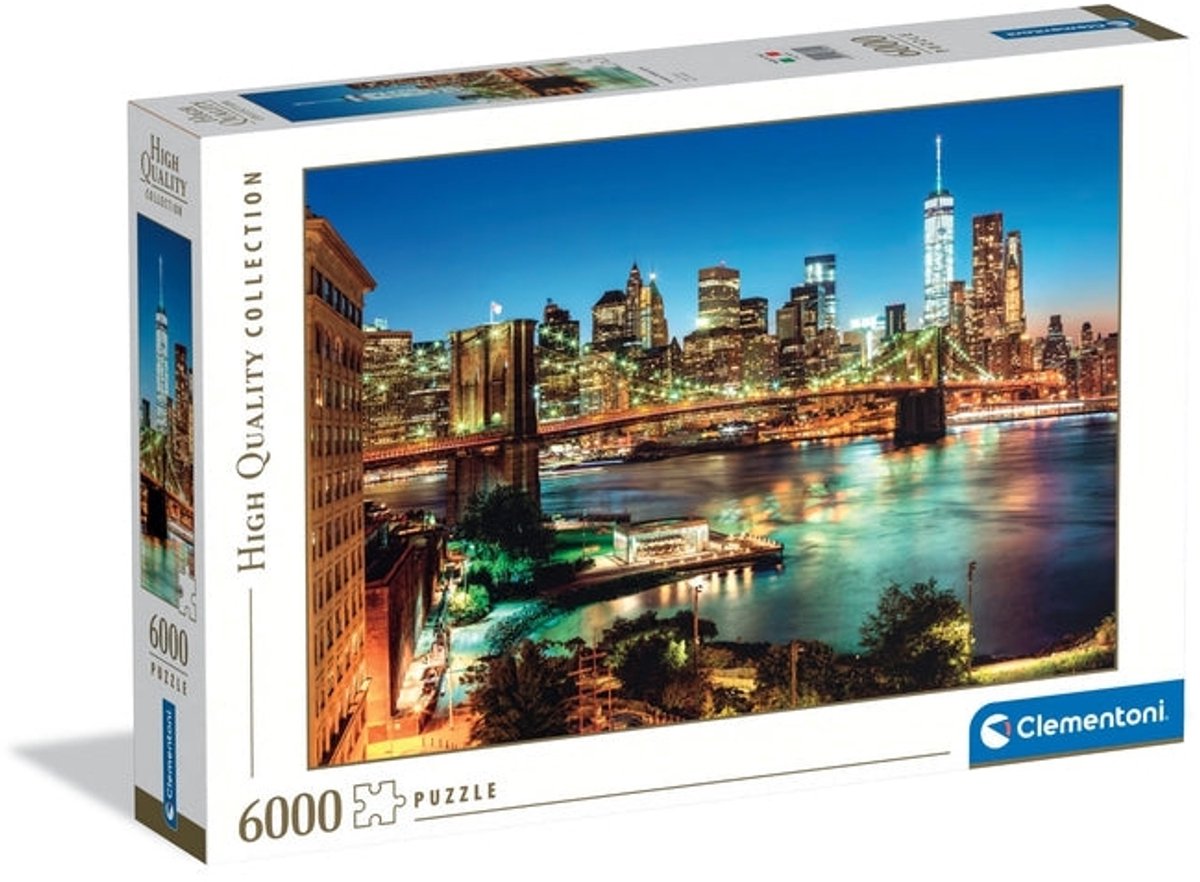 Clementoni Puzzle Brooklyn Bridge Lights, 6000 Teile.