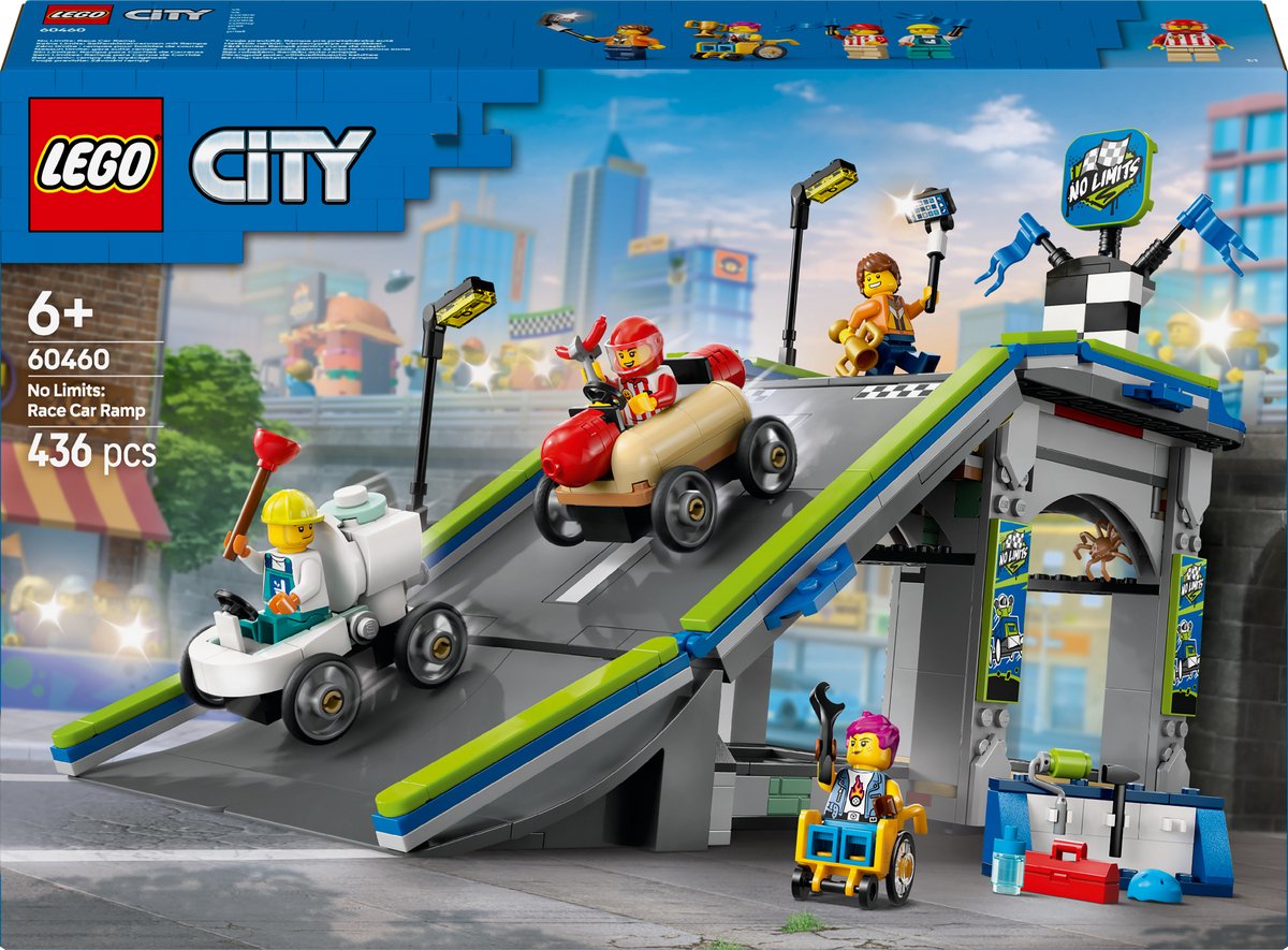 Lego city snelle schans voor raceauto's zeepkistenset - 60460