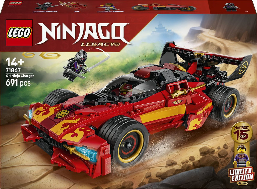 Lego ® ninjago® 15-jarig jubileum: x-1 ninja charger - fantasierijke bouwset voor tieners vanaf 14 jaar - 71867