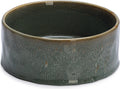 Designed by lotte jace voerbak hond - eetbak drinkbak - vaatwasserbestendig - keramiek - groen - 1200 ml