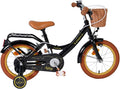 Volare Ashley Kinderfahrrad - Mädchen - 14 Zoll - Schwarz - Zwei Handbremsen