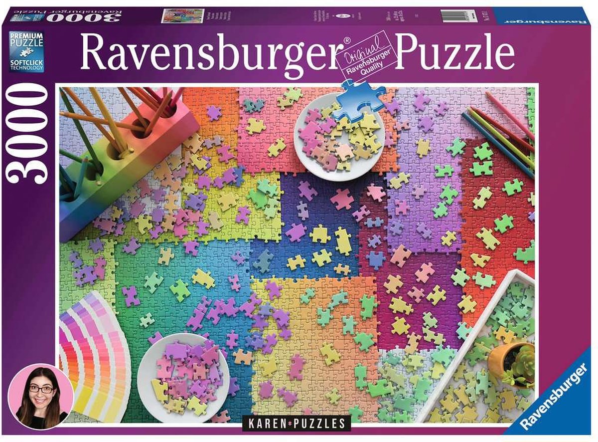 Ravensburger puzzel karen puzzles: puzzels op puzzels - legpuzzel - 3000 stukjes