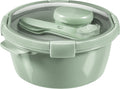Curver smart to go eco lunchset 1,6 liter + bestekset + sauscup - eco groen