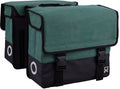 Willex dubbele canvas tas plus hunter green matt black 40l