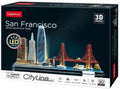 Cubic fun 3d puzzel city line san francisco met led verlichting