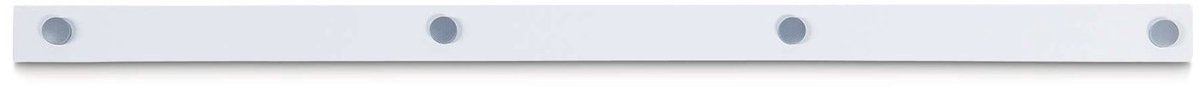 Maul metaalstrip standard stalen plaat metaal zelfklevende schuimlaag 100 x 5 x 0.93 cm wit