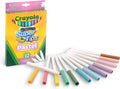 Crayola - supertips - viltstiften - 12 pastel viltstiften met superpunt - voor kinderen