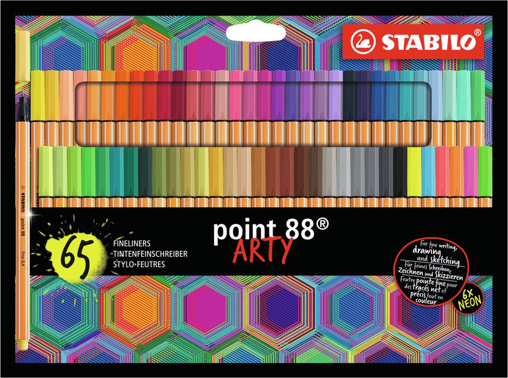 Stabilo Point 88 – Fineliner – Künstlerbedarf – 65-teiliges Set