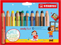 Stabilo woody 3in1 multitalent potloden - 10dlg. met puntenslijper