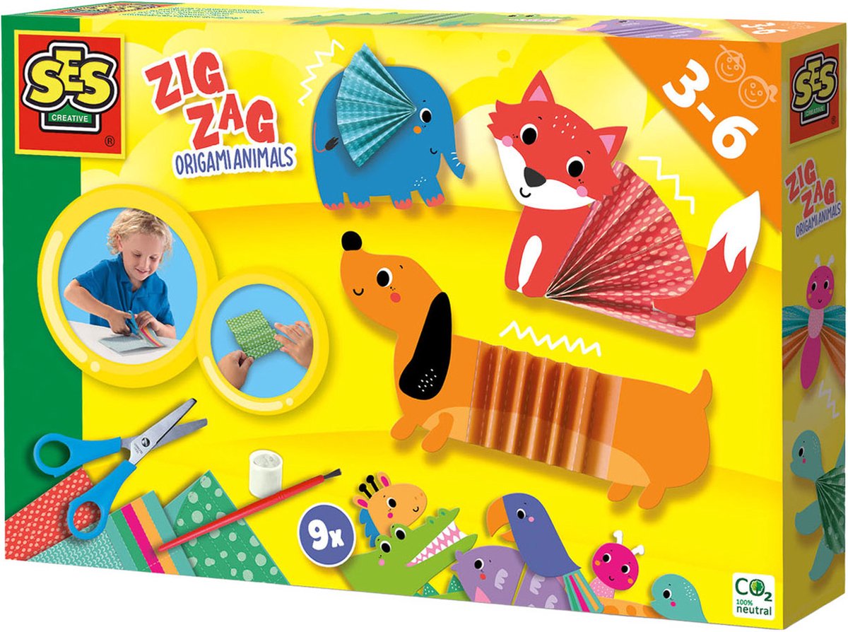 SES Zickzack-Origami-Tiere