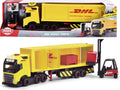 Dickie toys - vrachtwagen volvo dhl truck - heftruck
