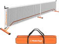 Ama sport pickleball net versterkt oranje – 3.0 pro – draagbaar wedstrijd net met tas – extra stevig frame –