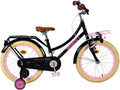 Volare 18 Zoll Fahrrad, ausgezeichnet, schwarz-rosa, Oma-Transport 21776