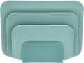 Rosti choptima snijplankenset 35,5 x 7 x 26,5 cm nordic green- kunststof - 4 snijplanken - vaatwasserbestendig - met houder - keuken