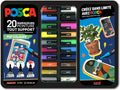 Posca uni uni verfmarker koffer pop colours 20 stuks