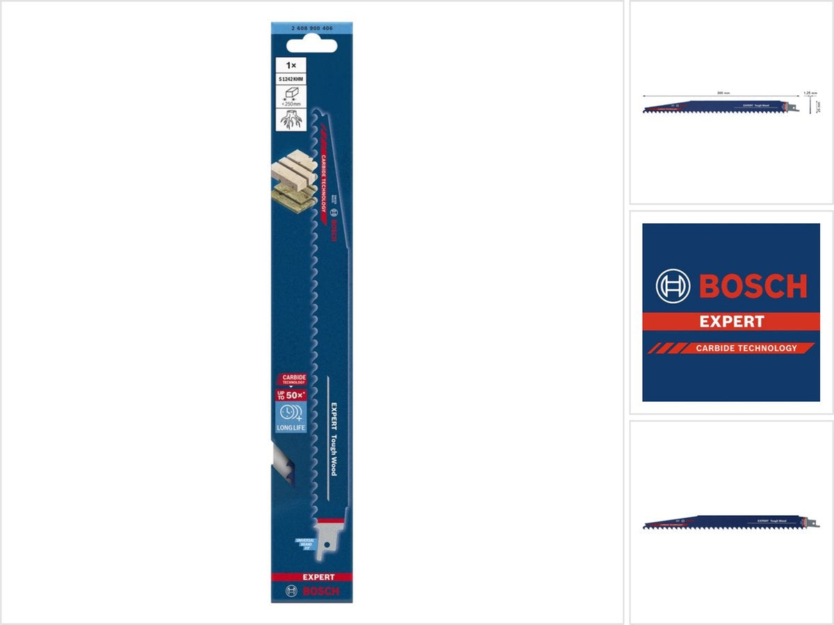 Bosch accessoires expert ‘tough wood’ s 1242 khm reciprozaagblad 1 stuk - 1 stuk(s) - 2608900406