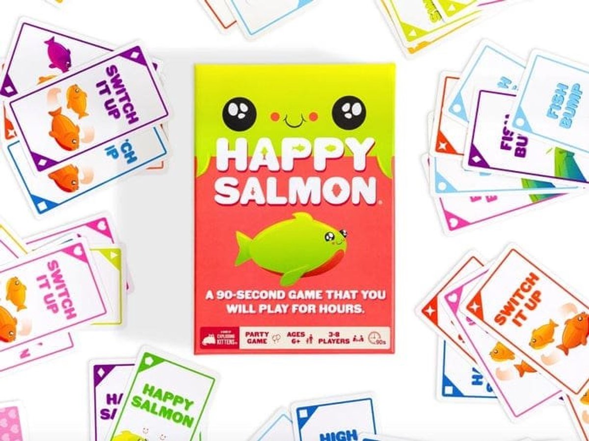 Exploding kittens happy salmon - engelstalig kaartspel