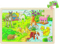 Goki Holzpuzzle Babytiere, 24 Teile.