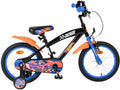 Hot Wheels Kinderfahrrad – Jungen – 16 Zoll – Schwarz, Orange, Blau