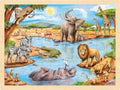 Goki Holzpuzzle Afrikanische Savanne, 96 Teile.