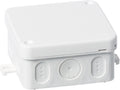 Busch-jaeger abb hafobox ap75 opbouw lasdoos kabeldoos wit – ip65 spuitwaterdicht – 75x75mm