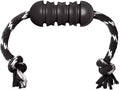 Kong exterme dental met touw - zwart wit - 12 x 5 x 5 cm