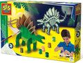 Ses creative – houten dino – glow in the dark – zonder lijm – inclusief stickers en verf – vanaf 5 jaar