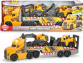 Dickie Mack Volvo-Transporter mit Arbeitsfahrzeugen