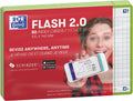 Oxford flash 2.0 - flashcards - geruit 5mm - a6 - groene rand - 80 stuks